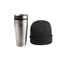 750ml Mug and a beanie packed in a white box