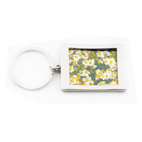 Square Key ring with Picture frame in gift box