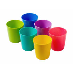 Buzz Kids Kiddies Rainbow Tumblers, pack of 6, 200ml