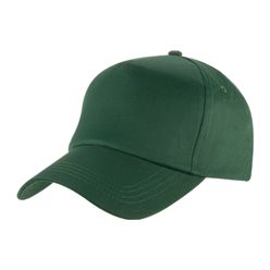 Kidz Superior 5 Panel Cap: 100% Cotton, Embroidered Eyelets, Pre-Curved Peak, Self Covered Velcro Strap