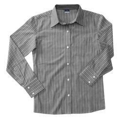 100% cotton, Left chest pocket, vertical strip detail