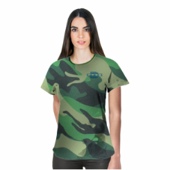 Ladies Camouflage crew neck T-Shirt