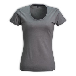 Adult t-shirts, Ladies Fashion Fit T-Shirt, Brandable label area with neck yolk, 100% cotton produced from top quality yarns, Removable label in side seam, Slim Fashionable fit, Scooped neck