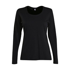 150g Ladies Fashion Fit T-shirt 100% Cotton, single knit produced from top quality yarns, scooped neck desig, slim fashionable fit