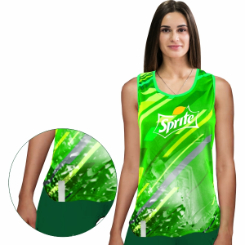 Ladies Racerback Sublimation Top with Reflective Strips