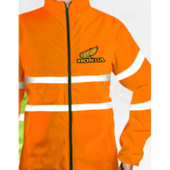 145g/m2 100% polyester mesh vest with Techno lining and reflective tape for high visibility