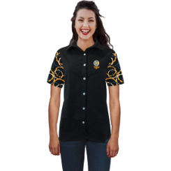 Ladies Short Sleeve Shirt with Sublimated Sleeves