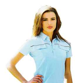 200gsm, Stretch combed cotton fabric, Superfine durable jersey cotton, Lycra for easy fit, Sporty body panels, hemmed sleeve for comfort fit, Ladies false pockets.  Prices from small to large. Prices on bigger sizes may vary