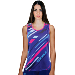 Ladies casual Sublimation Tank Top with Reflective Strips