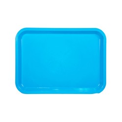 A Large rectangular serving tray that is available in various colours that can be customised with Pad printing with your logo and other methods.