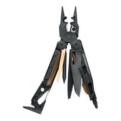 Compact tool, Leatherman, multi tool functions including saw, hammer, 154CM Replaceable Fuse-wire Cutters, Stranded Wire Cutters, Bolt Override Tool