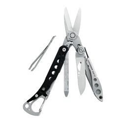 Compact tool, Leatherman, multi tool functions, Stainless Steel Construction, 6 tools