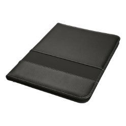 A4 Size folder, lichee leatherette, 40 lined pages, full size inner pocket, elastic pen loop, smaller interior pockets x 2, ID window, card holder