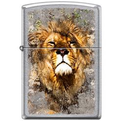 Zippo lighter with a lion head