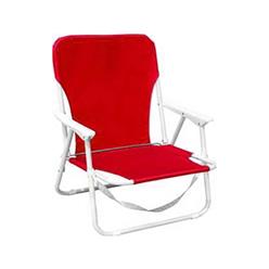 Low-back steel chair, size 64 x 47 x 61cm, 24mm steel tubing, textilene fabric, min qty per order 8