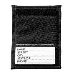 600D Velcro, name card, clear PVC pocket, can attach to luggage handle