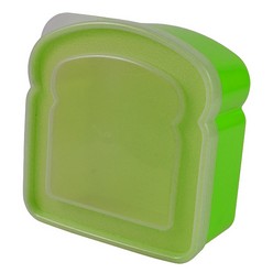 A Lumo slice lunch box that is available in various colours that can be customised with Pad printing with your logo and other methods.