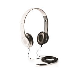 These headphones featur a folding over-ear style with soft padded earcups for extra comfort. Packaged in a white box