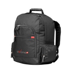 Keep all your items safe and protected with this 15” Laptop backpack designed for comfort. Made from durable 1680D Rip-stop, it features a rubber handle, inner padded laptop divider, rubber zip pullers, outer zip pockets and a media port. Rip-stop and 1680D.