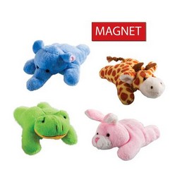 If you have ever needed a hug the Magnet Plush Animals will be happy to keep you comfortable.