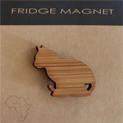 Magnet cat wood