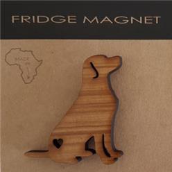 Magnet dog  wood