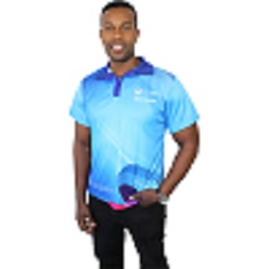 Mens golf shirt made from poyester interlock material