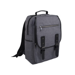 Holds 15.6 Laptop. Includes 1 Padded Zip Compartment with Inner Laptop Support, 1 Clip Closed Front Pouch, 2 Side Pockets and Padded Back and Shoulder Support - With Cary Handle and Adjustable Shoulder Strap - Material: 900D