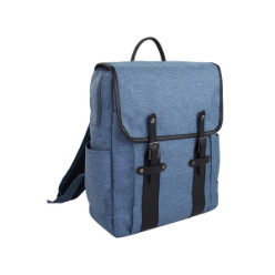 Holds 15.6 Laptop. Includes 1 Padded Zip Compartment with Inner Laptop Support, 1 Clip Closed Front Pouch, 2 Side Pockets and Padded Back and Shoulder Support - With Cary Handle and Adjustable Shoulder Strap - Material: 900D