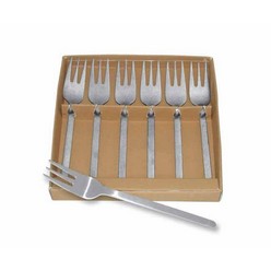 Matt stainless steel 18/8 cake forks