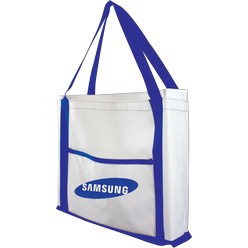 Maxmus Tote, material: 600D, pantone match available, additional pocket for magazines & flat products
