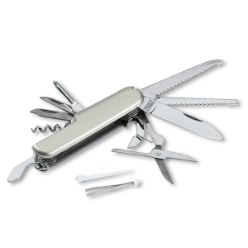 Steel multi function pocket knife with an ABS surface has 13 Functions