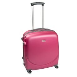 Polycarbon Cabin Trolley Case with 360 degree wheels and a pull up handle