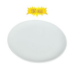 Melamine White Dinner Plate that will easily let you serve or eat dinner in style.