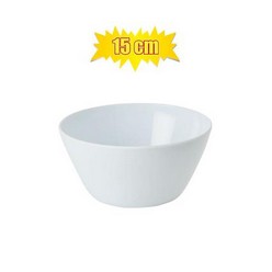 Melamine White Salad Bowl that will easily let you serve or eat dinner in style.