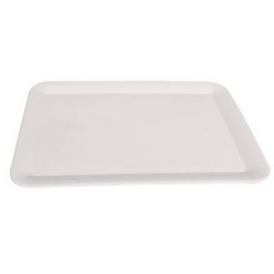 Melamine White Tray Rect that will easily let you serve or eat dinner in style.