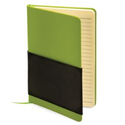 PU Polyester material A5 notebook with 160 lined pages