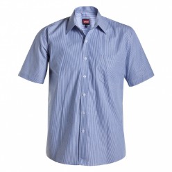 80/20 Oxford Cotton Rich Blend, Doubled back pleats for ease of movement / Button down front / Built in collar stays / Chest pocket / Top stitching on yoke, shoulder and armholes for added strength / Posted side seams