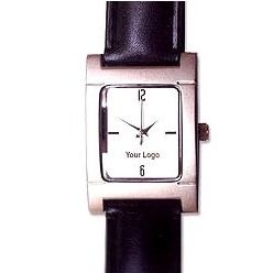 This square dial watch is simple in design with only two numbers written on it. The white colored dial makes reading time easy and adds to the elegance of the watch. The black strap makes the watch durable and tough. The dial has a silver colored casing giving the watch a sophisticated touch. The watch is equally good for use on formal occasions and for casual purposes.
