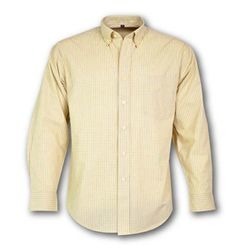 Men's Three-Tone Small Check Shirt Long Sleeve