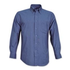 Cotton rich. Features: Two piece button down designer collar, Single pocket, Superior quality cotton rich fabric for comfort and durability, Reinforced double stitching, Long Sleeve.