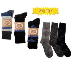 Men Dress is a combination of materials like most socks but these can be branded with anything from dragons to logos.