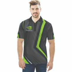 Mens Flourescent Sublimation Golf Shirt