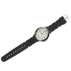 Mens Leather Round face Watch