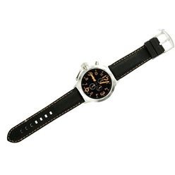Mens Leather Stiched Watch