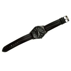 Men's Black Watch with Red/White stitching on the leather strap and Rd/White dial is a timeless piece. Watch has always been an essential accessory for every man, and this masterpiece is made of high quality and customizable dial. It will complement all your shirts and will add class and style to your outlook available in colors Black/Red, Black/White. It is that easy to look classy.
