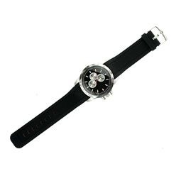 Mens Round Leather Watch