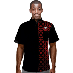 Mens Short Sleeve Shirt with Sublimated Front Panel
