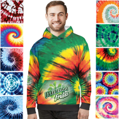 Mens Tie Dye Hoodie with Sublimation
