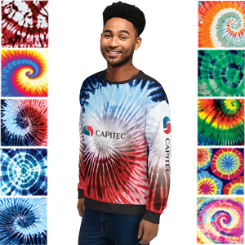 Mens Tie Dye Sweater with Sublimation